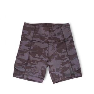 lululemon athletica Camouflage Purple & Black High-Rise Athletic Shorts